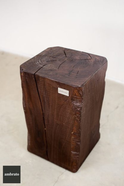 Tris di tronchetti in massello ambrato 25x25 h35 h40 h45 - immagine 3