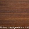 Panchina in legno massello di castagno da 120 ambrato Finitura Bruno C12 - immagine 4