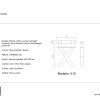 Gambe per tavolo ambrato L70xH69,5 X10 - immagine 4