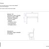 Panchina in legno massello di castagno da 120 ambrato Finitura Bruno C12 - immagine 8