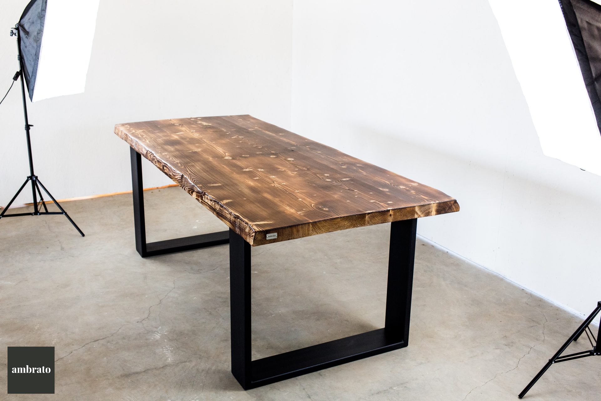 Tavolo in legno massello di Abete 210x90 mod.B03-Q15