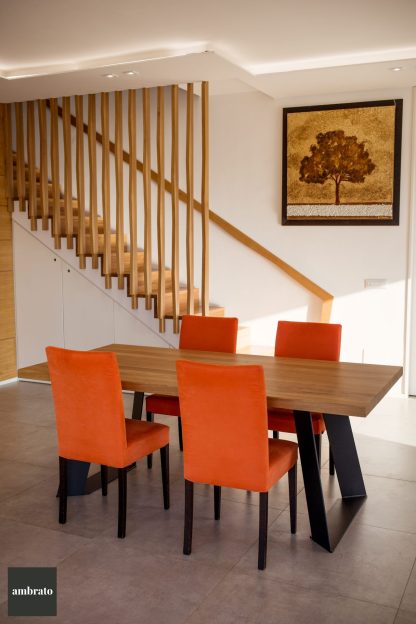 Tavolo in legno massello di rovere 200x100 B01-D15 100 - immagine 6
