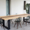 Tavolo in massello di Rovere 300×95 mod.M01-Q15